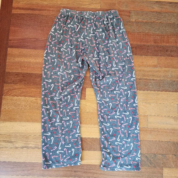 Love To Lounge "Candy Cane" Holiday Pajama Fleece Pants Size 10-12 - Picture 8 of 10